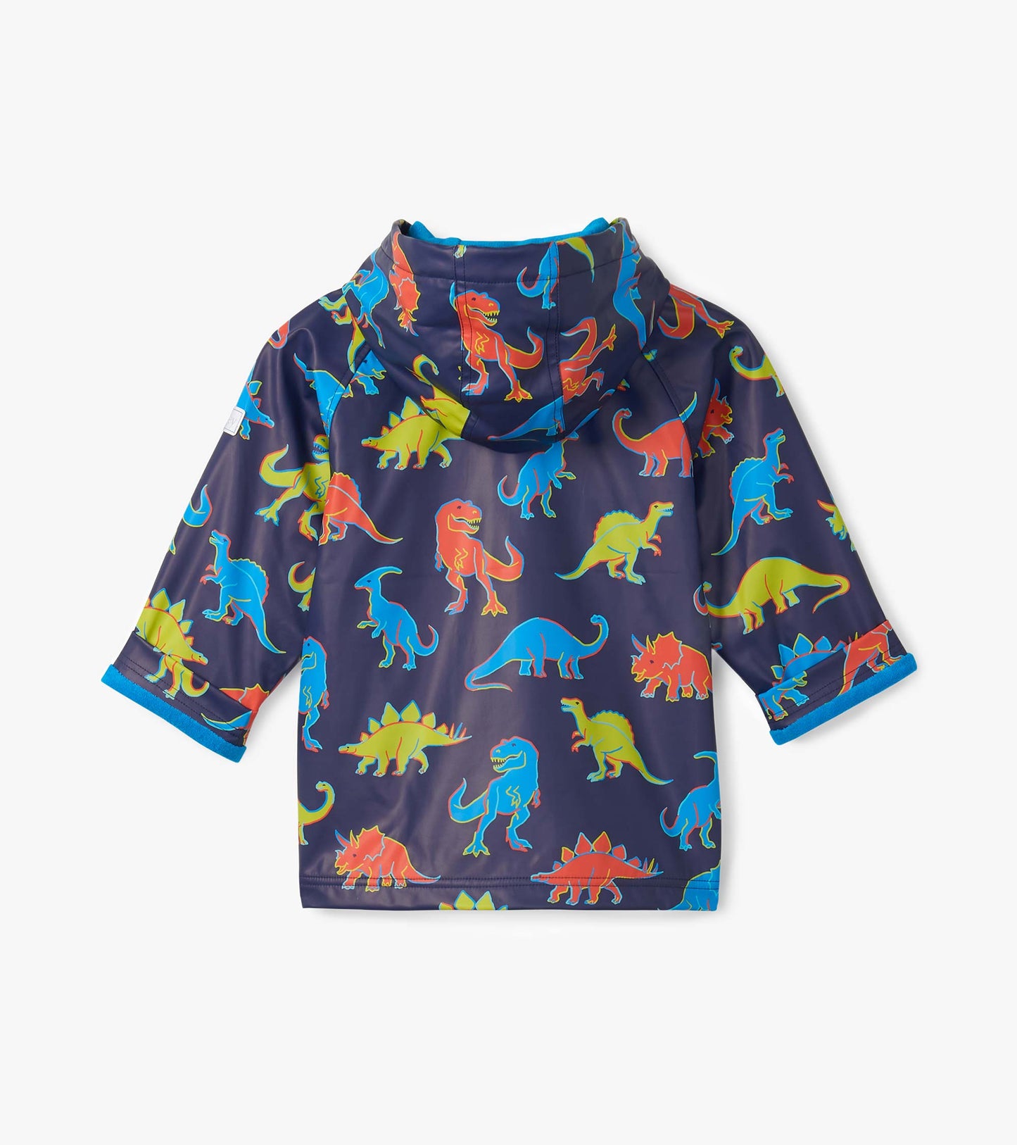 Boys Neon Dinos Rain Jacket
