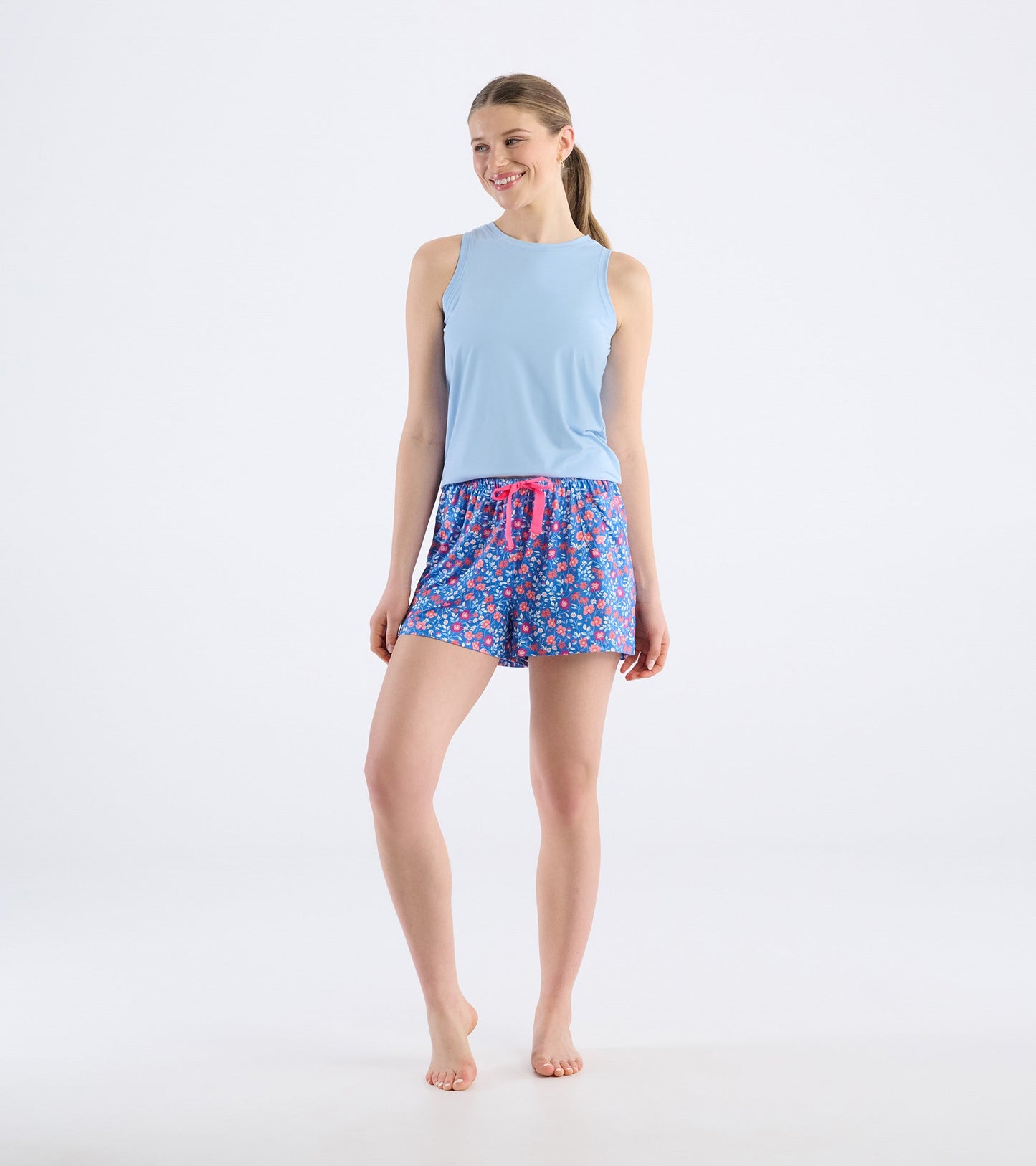 Short de pyjama pour femme – Jardin de fleurs