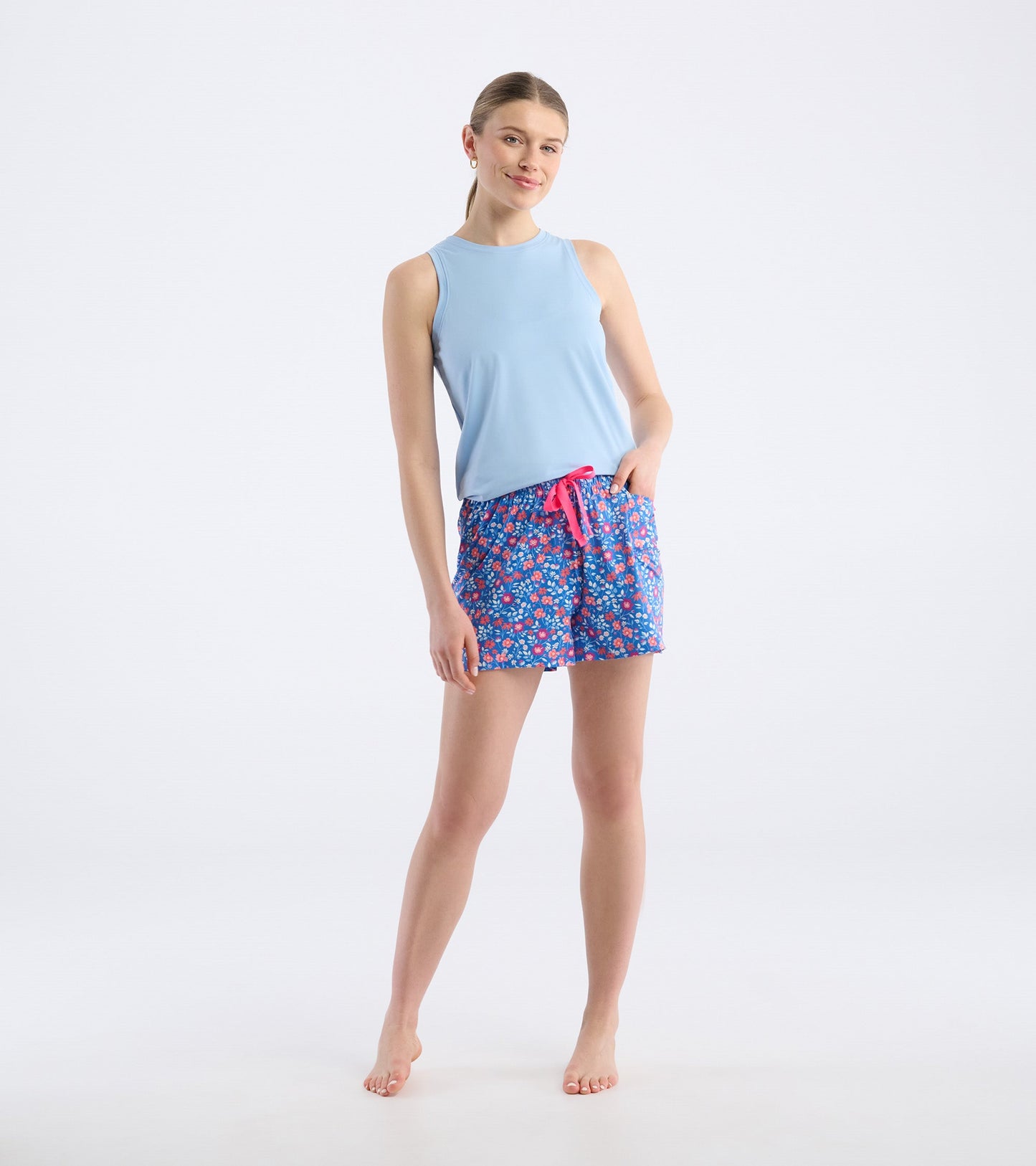 Short de pyjama pour femme – Jardin de fleurs