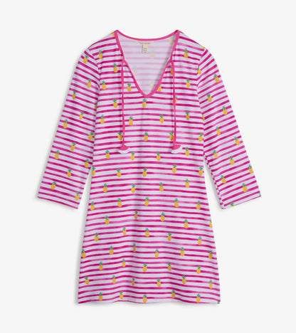 Robe de plage – Rayures ananas