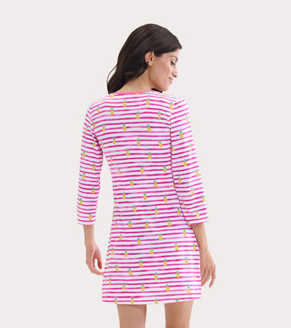 Robe de plage – Rayures ananas