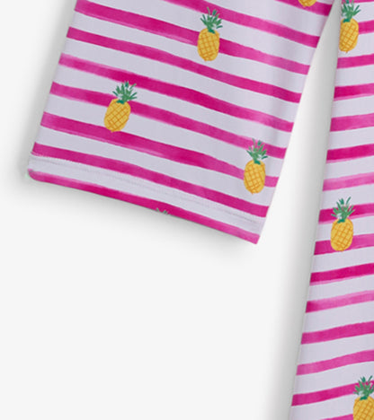 Robe de plage – Rayures ananas