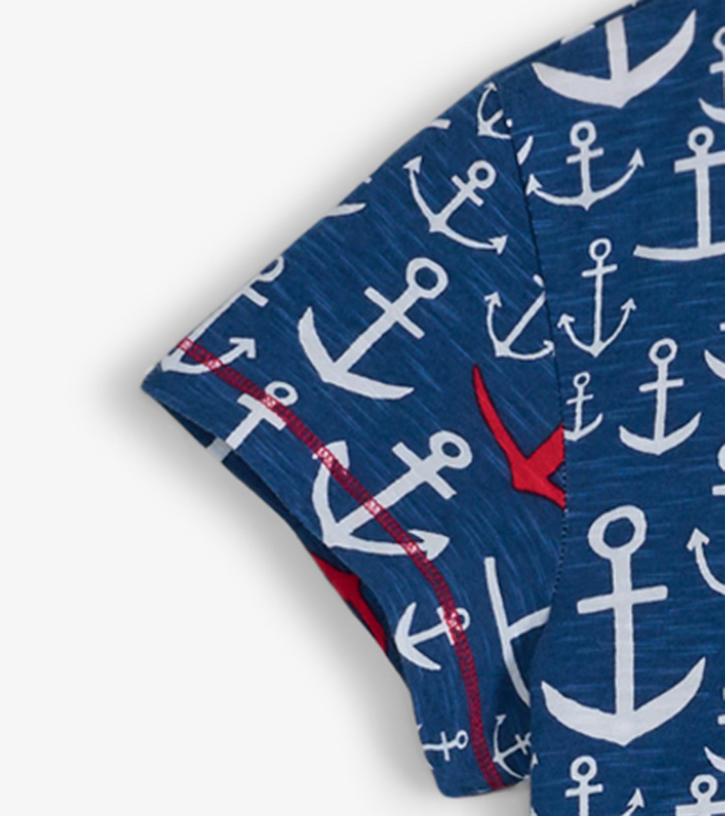 Robe t-shirt à encolure ronde – Ancres superposées