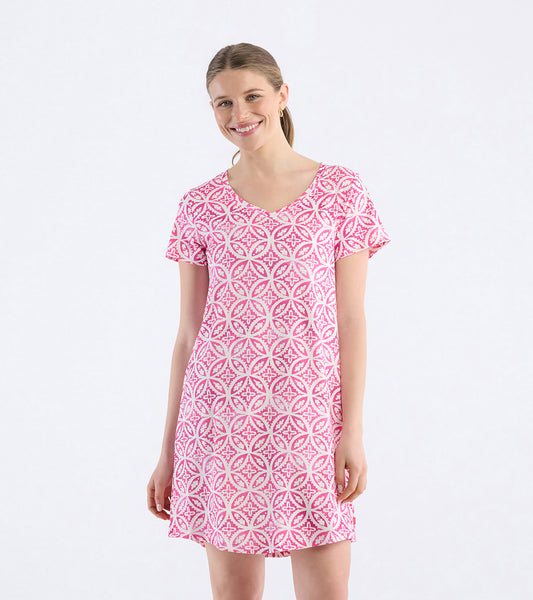 Chemise de nuit pour femme – Lotus roses