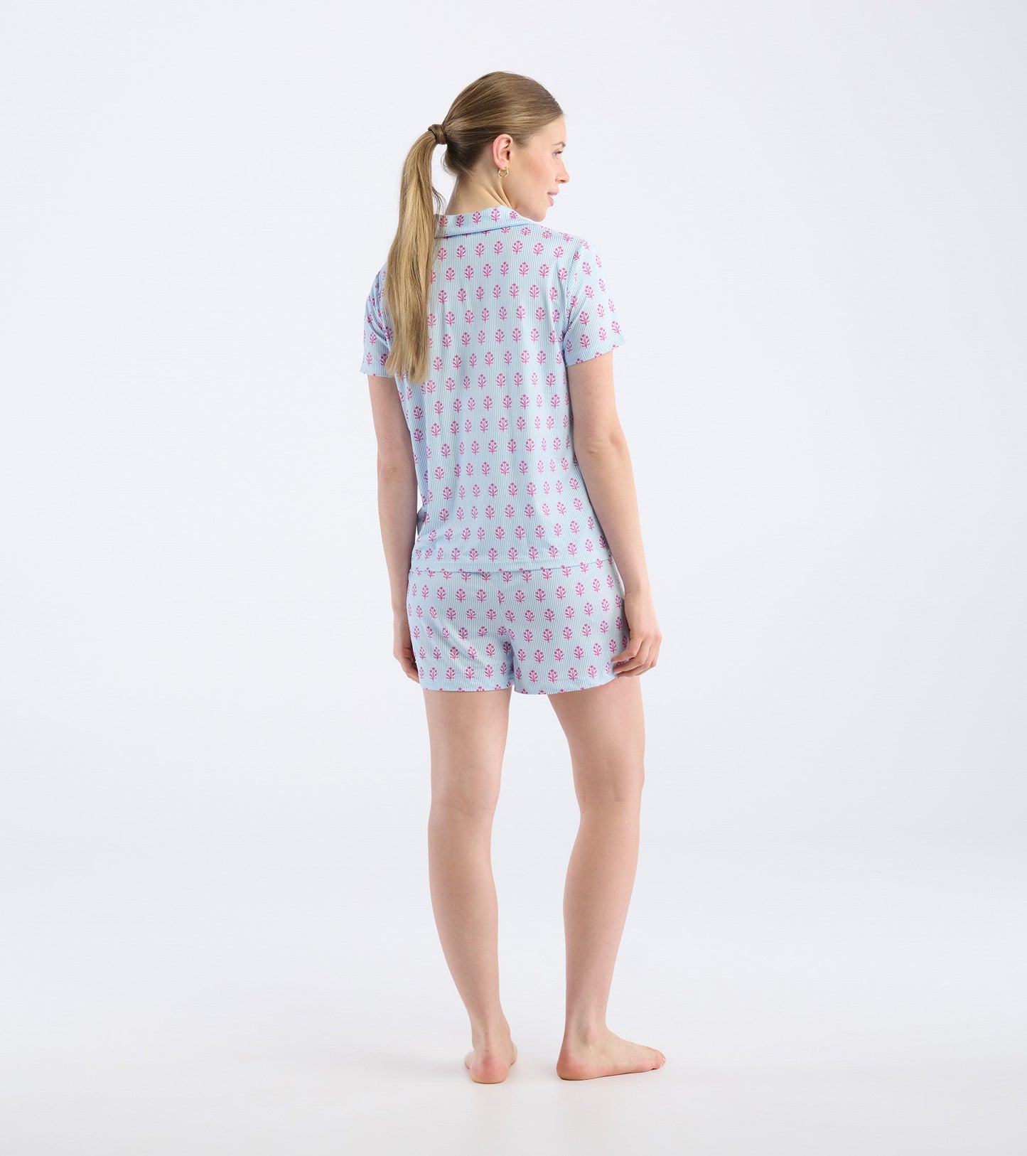 Chemise et short de pyjama pour femme – Fleurs sauvages