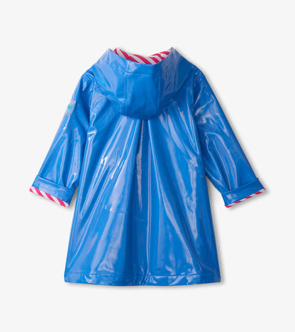 Manteau évasé – Bleu étincelant
