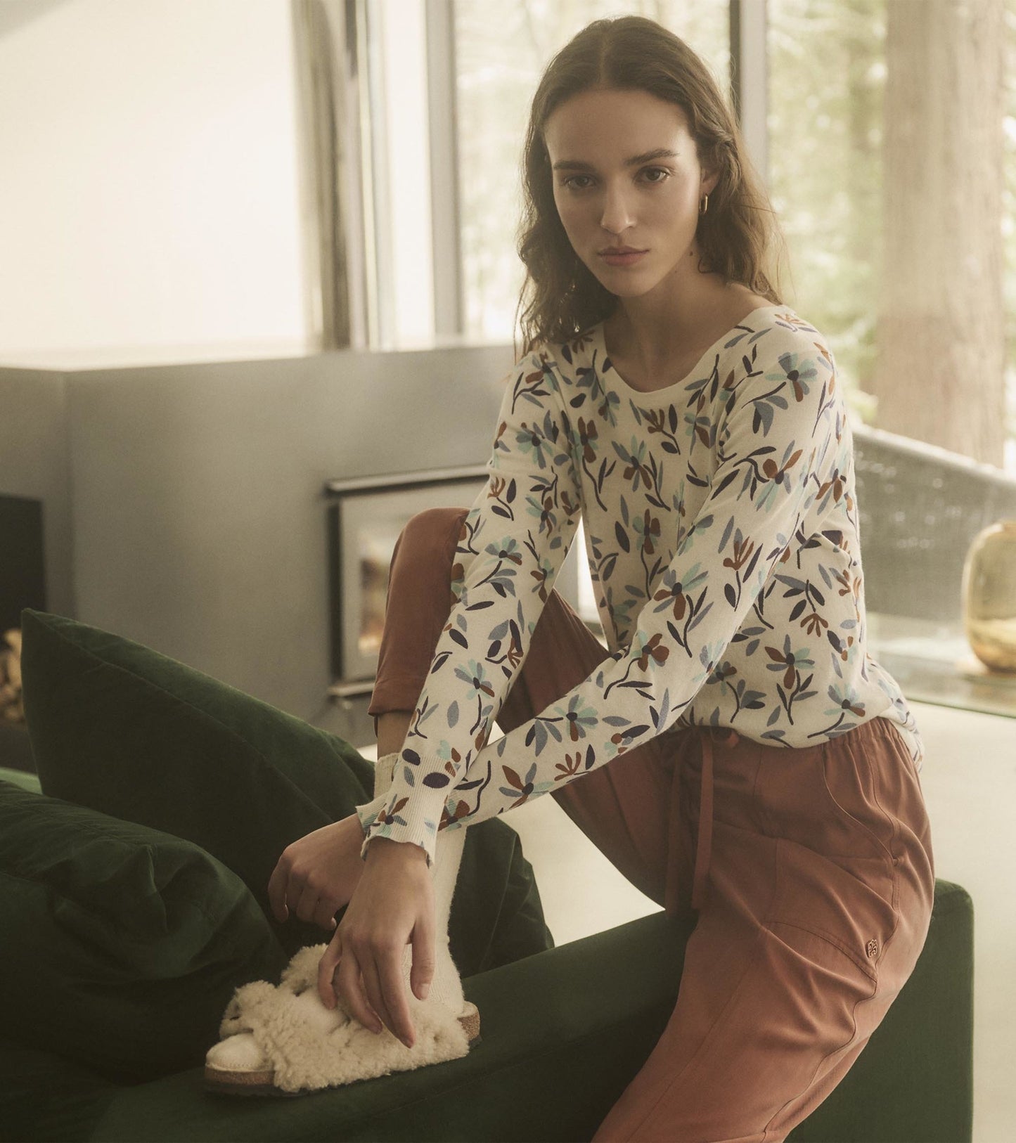Pantalon à la cheville Jaime – Brun