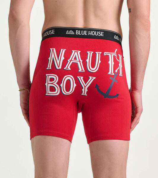 Caleçon boxeur pour homme – Ancre « Nauti Boy »