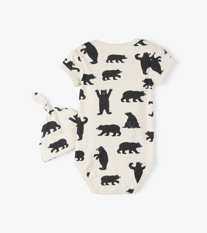 Cache-couche et bonnet – Ours « Bearly Sleeping »