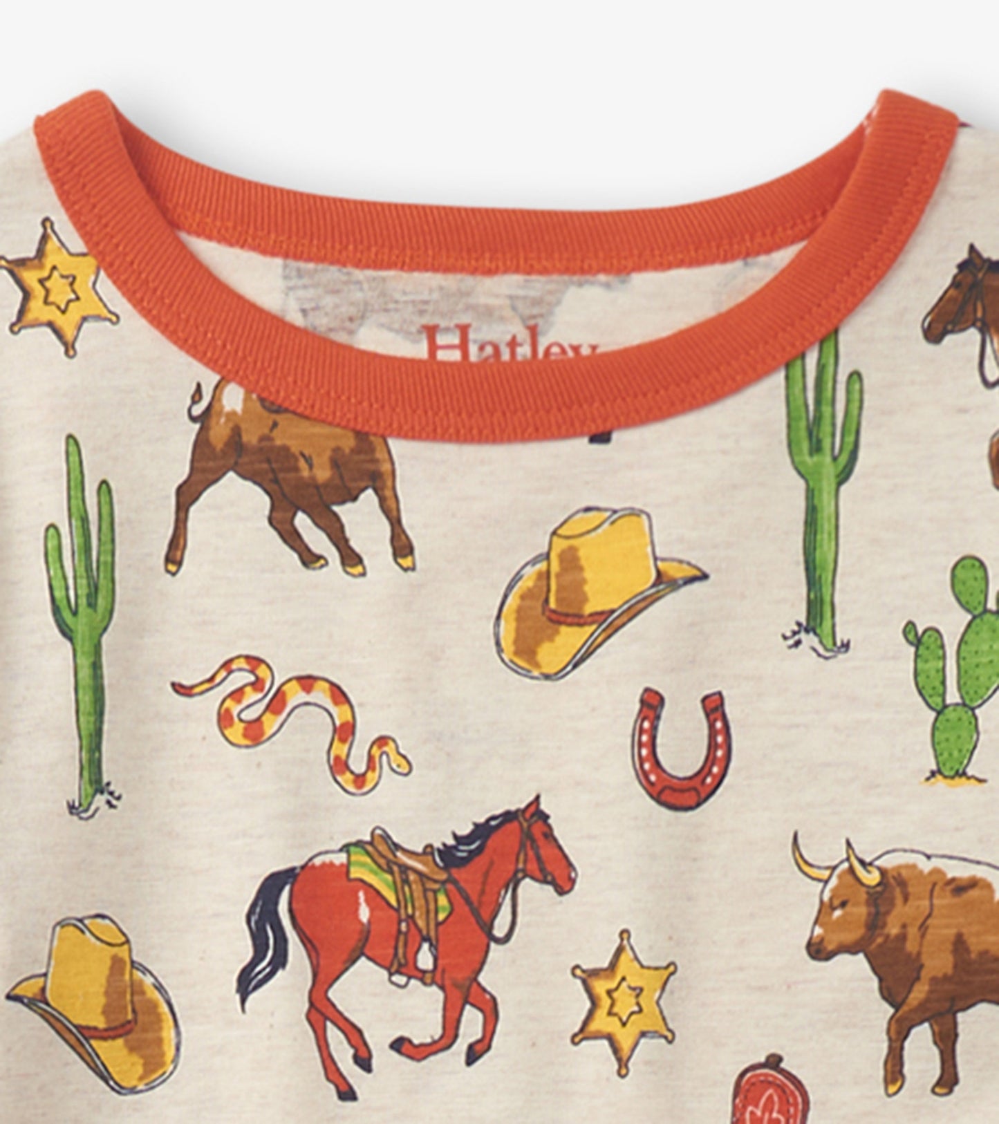 Pyjama en coton – Motifs rétro de rodéo