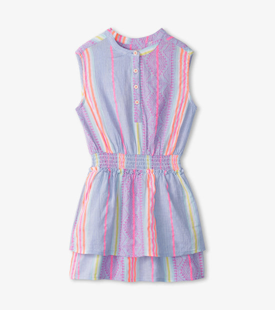 hatley Robe à taille froncée – Coloris estival bohème
