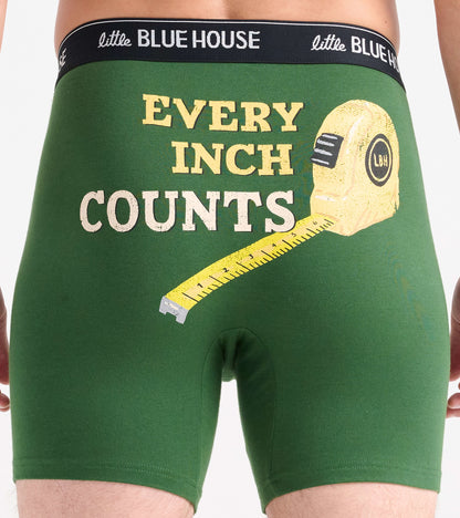 Caleçon boxeur pour homme – Ruban à mesurer « Every Inch Counts »