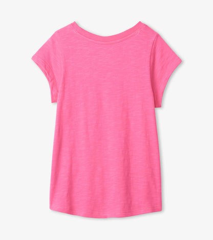 T-shirt noué sur le devant – Colombe « you’re doing great »