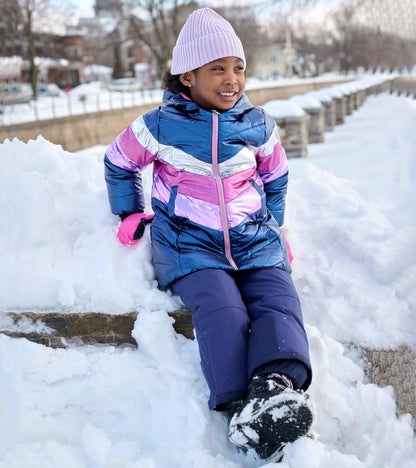 Manteau matelassé pour enfant – Arc-en-ciel scintillant