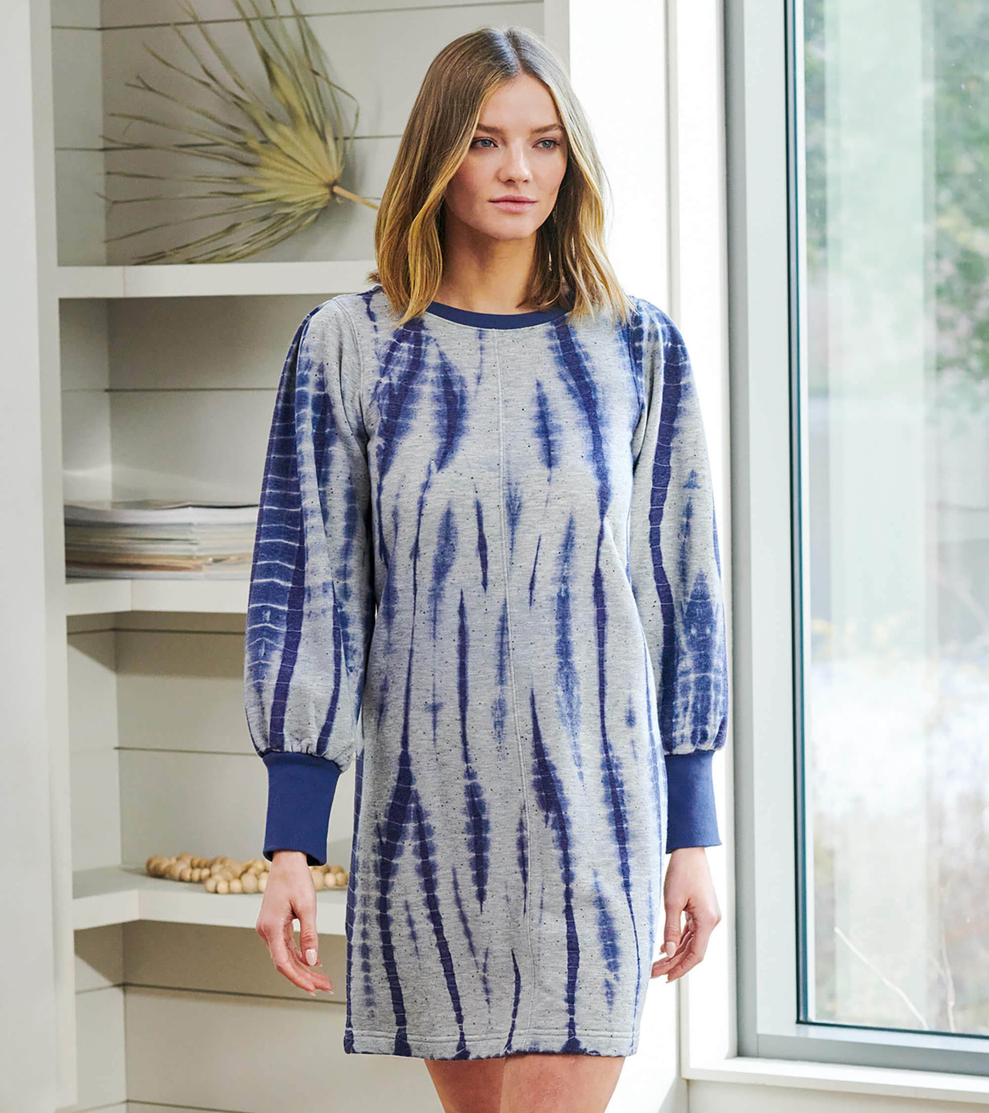 Sweatshirt Dress - Stormy Tie Die Sweatshirt Dress - Stormy Tie Die