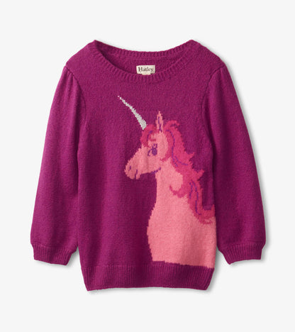 Joli pull – Licorne rose