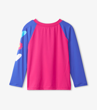 Maillot protecteur à manches longues – Fuchsia violacé