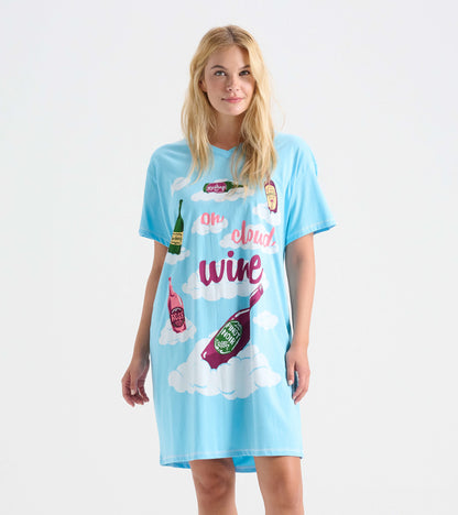 Chemise de nuit pour femme – Bouteilles de vin