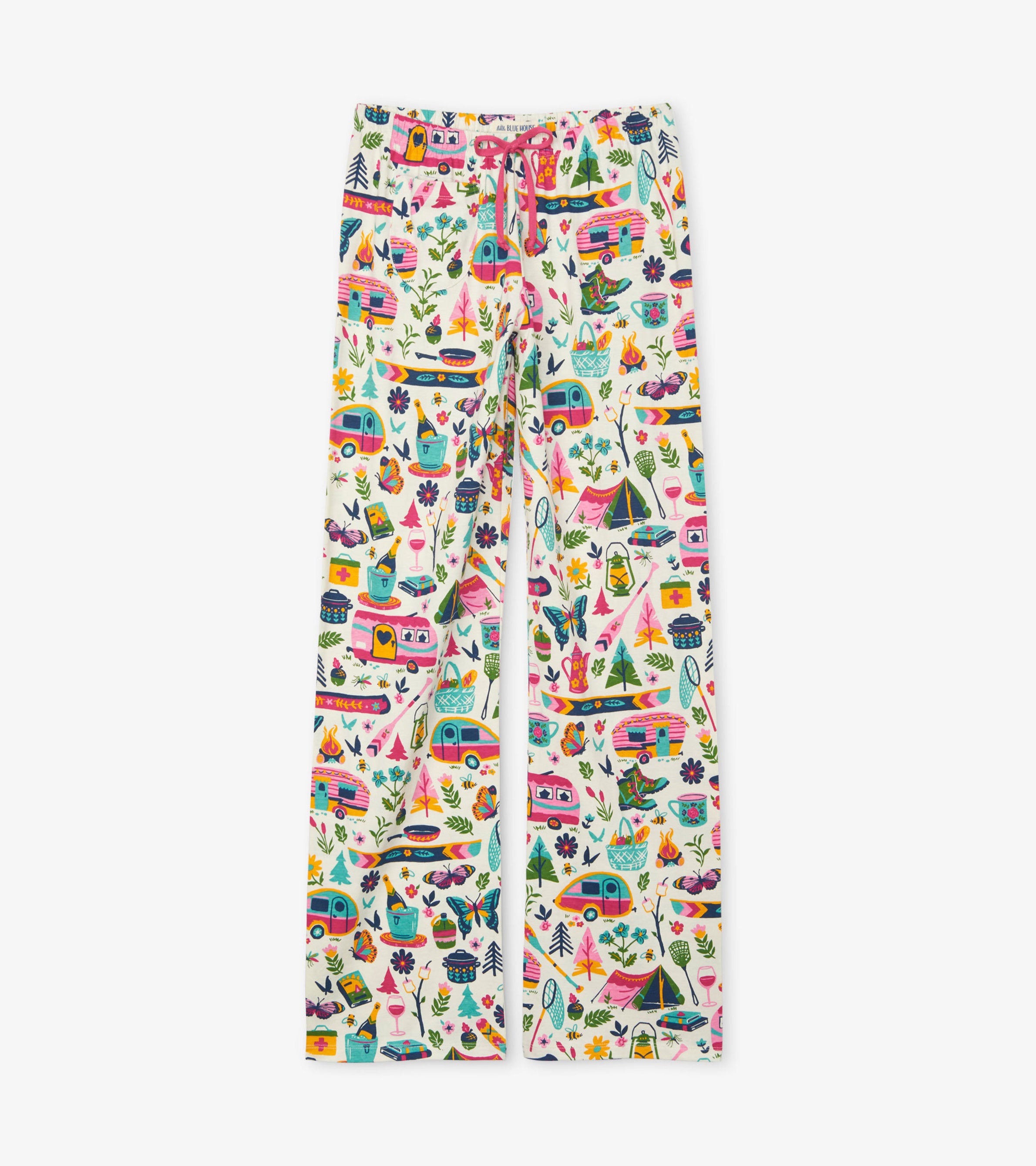 Little Blue House by Hatley womens Pajama Pants Glamping X Small