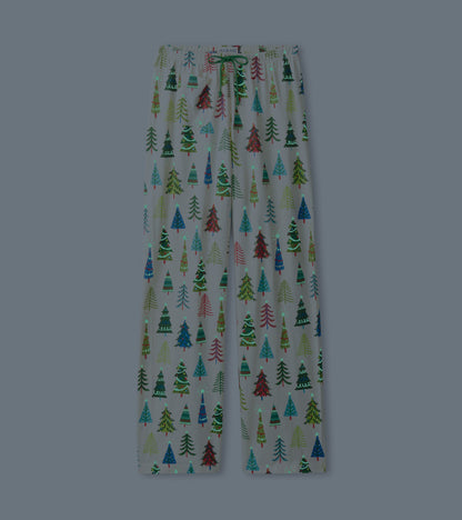 Women's Christmas Trees Cotton Pajama Pants