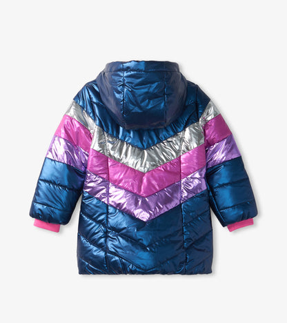Manteau matelassé pour enfant – Arc-en-ciel scintillant