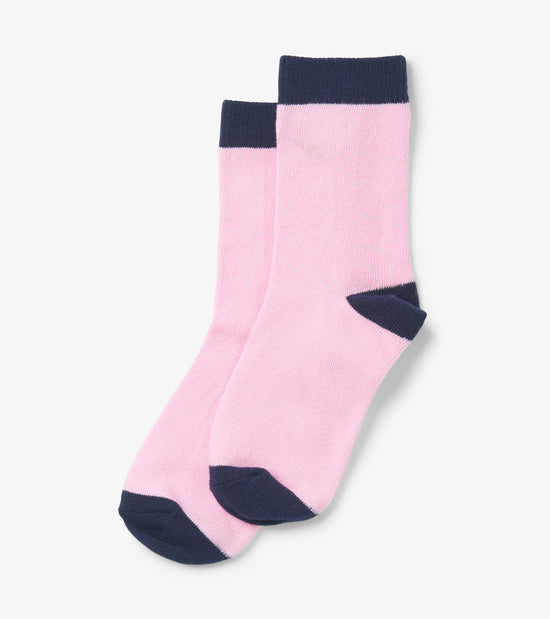 hatley Chaussettes pour enfant – Rose et bleu marine