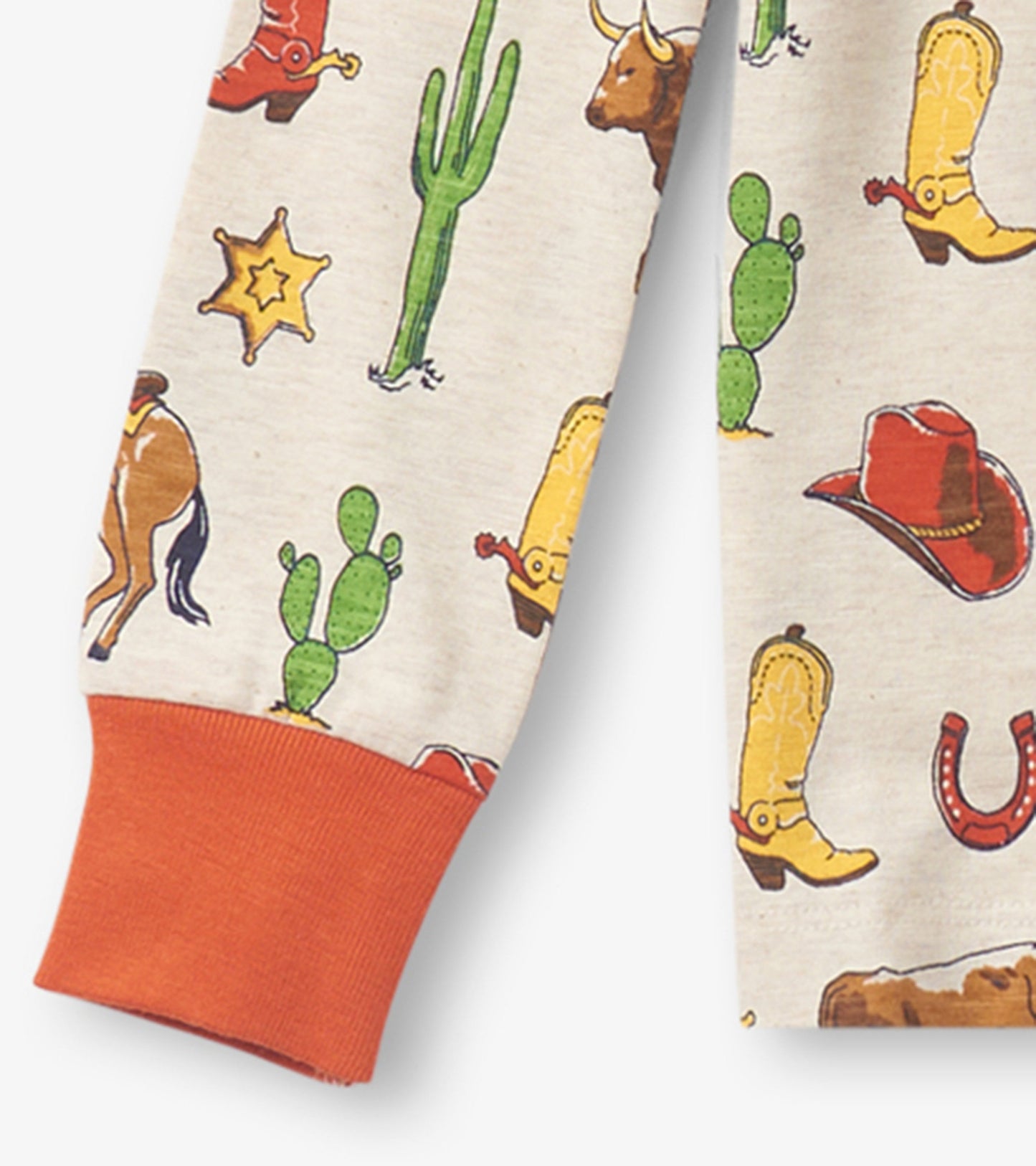 Pyjama en coton – Motifs rétro de rodéo