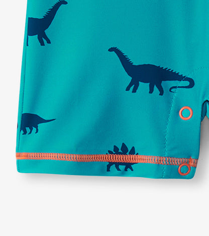 Maillot protecteur une pièce pour bébé – Silhouettes de dinosaure