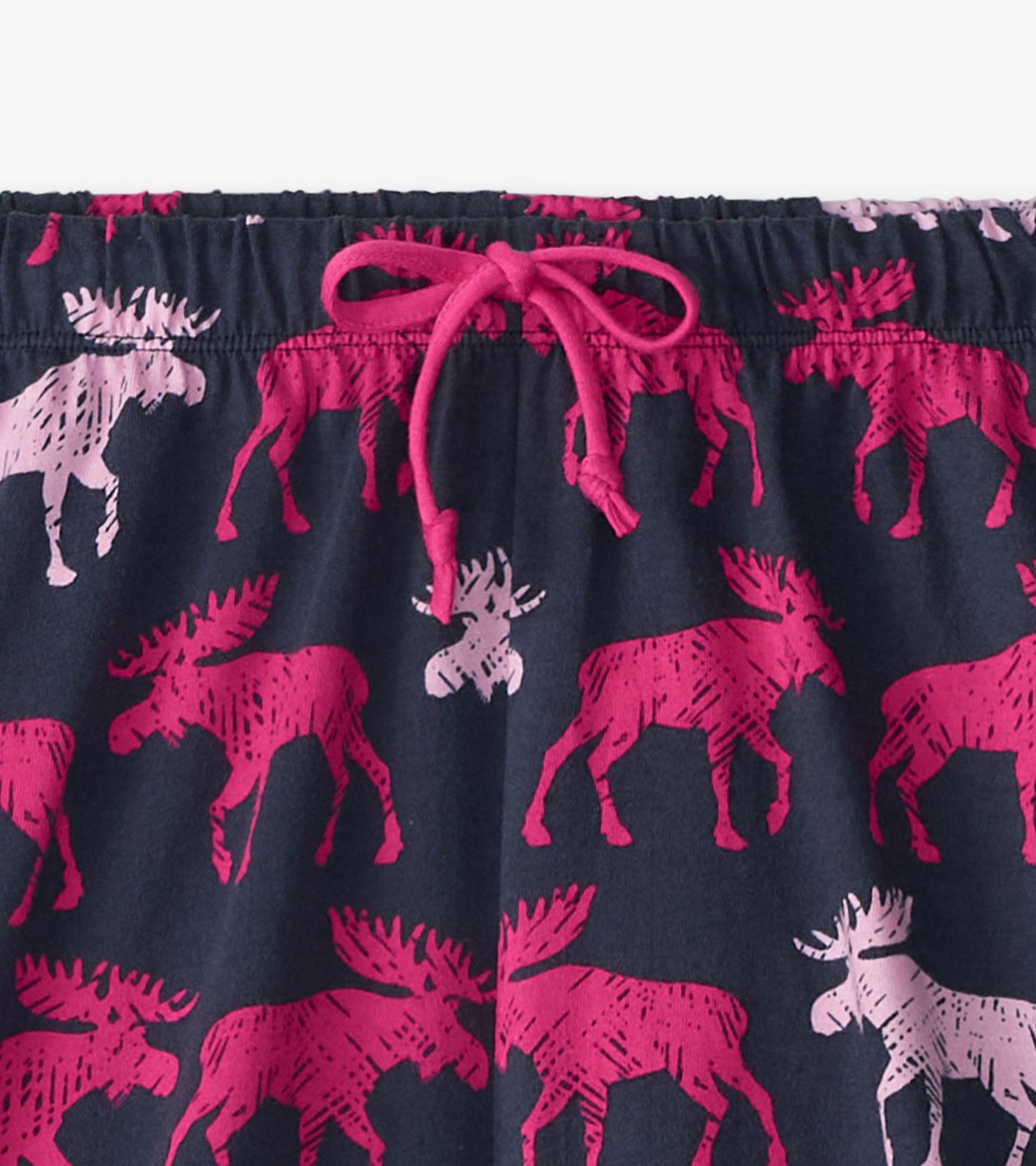 Caleçon de nuit pour femme – Orignaux framboise