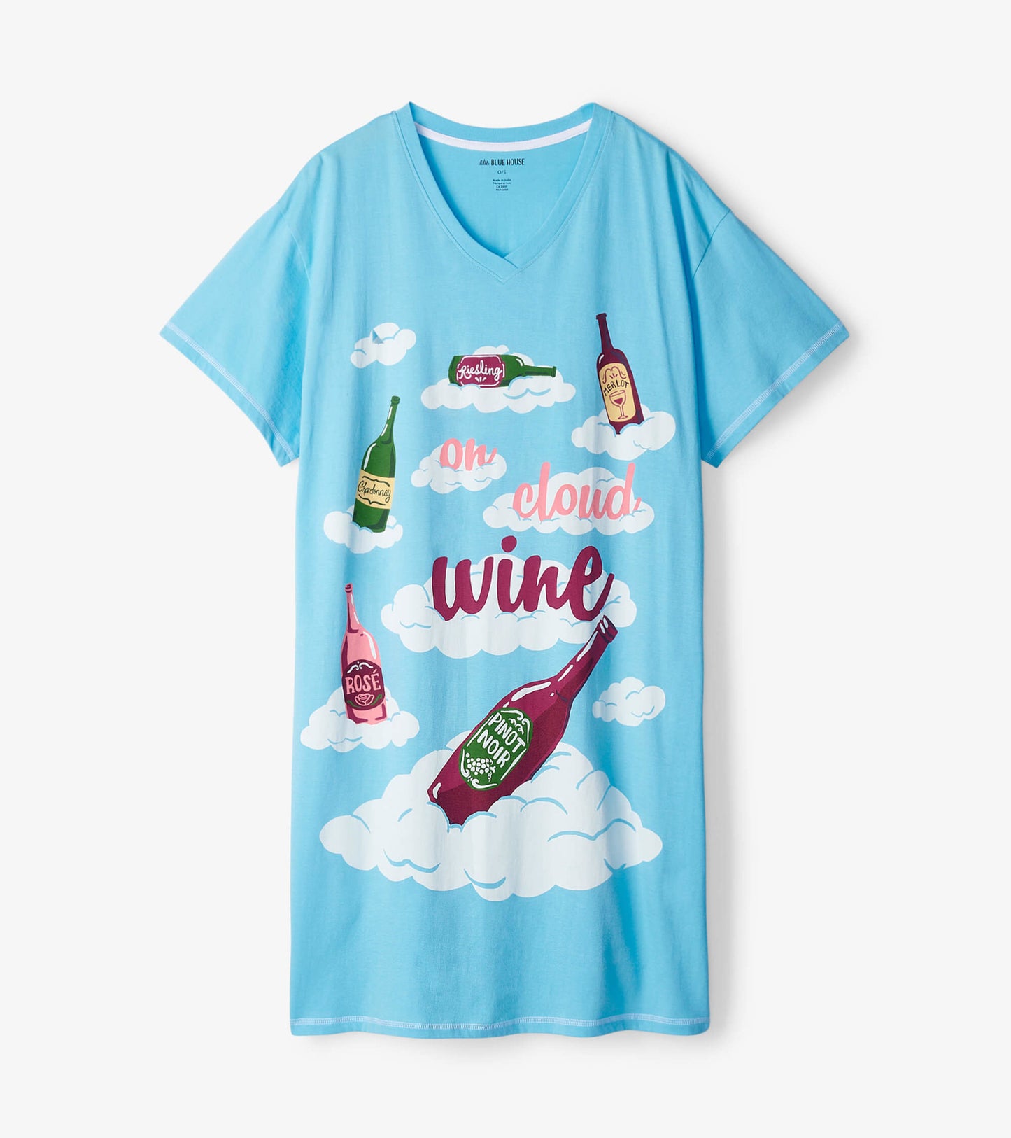 Chemise de nuit pour femme – Bouteilles de vin