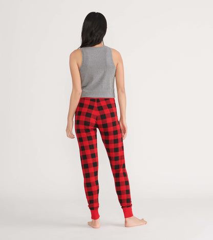 Débardeur de nuit pour femme – Ours à motif tartan