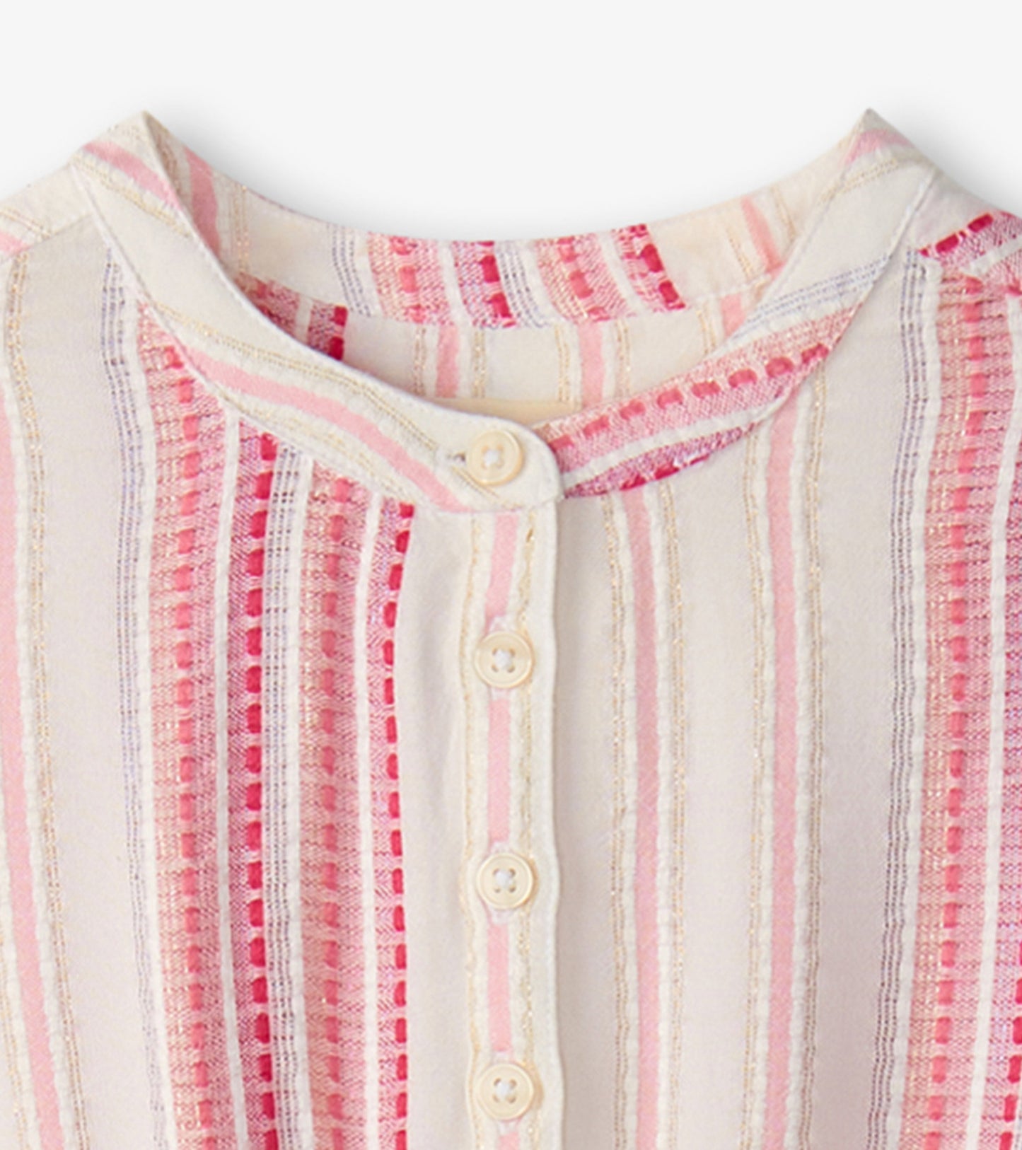Robe à taille froncée – Ruban à rayures