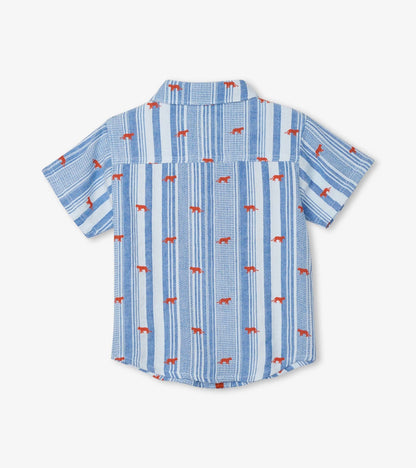 Mini Jungle Cats Baby Button Down Shirt