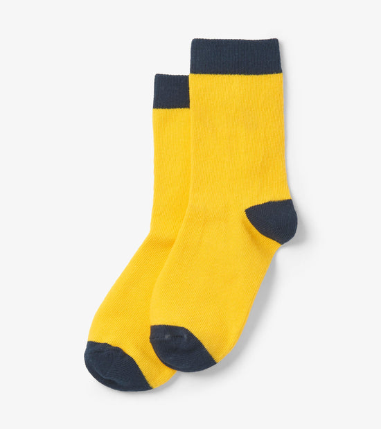 hatley Chaussettes pour enfant – Bleu marine et jaune