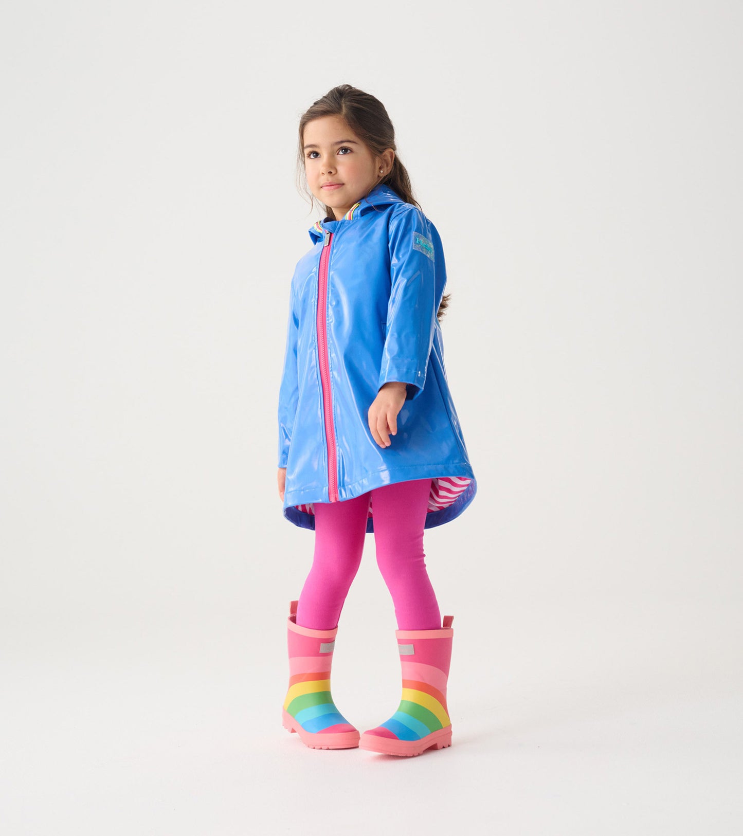 Manteau évasé – Bleu étincelant