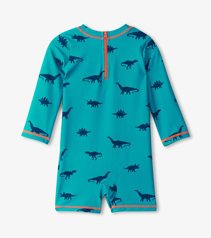 Maillot protecteur une pièce pour bébé – Silhouettes de dinosaure