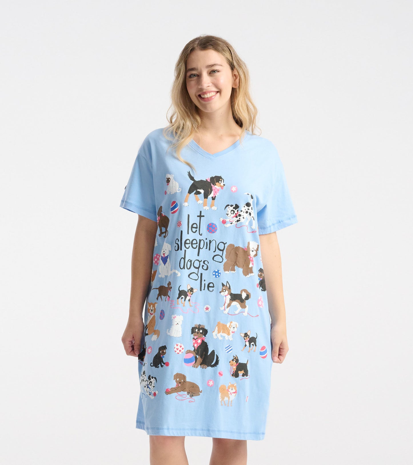 Chemise de nuit pour femme Let Sleeping Dogs Lie
