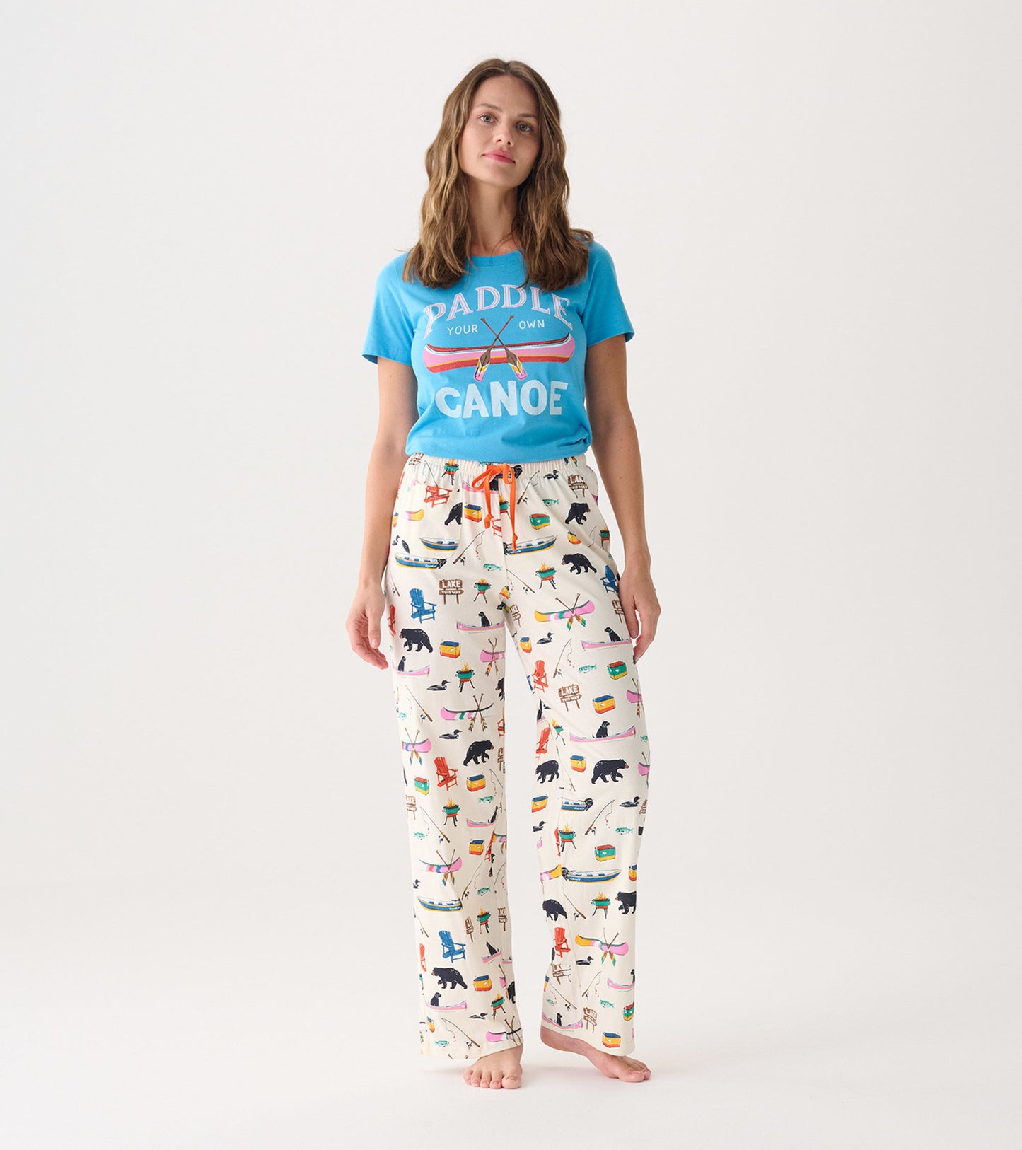 Pantalon de pyjama en jersey pour femme – Sur le lac