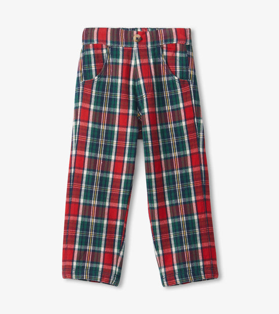 hatley Pantalon à jambe droite – Tartan hivernal