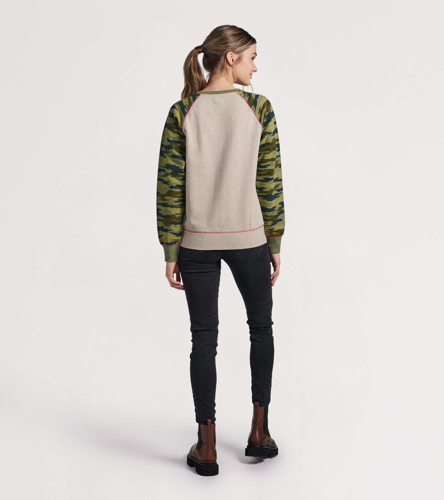 Pull pour femme, collection Heritage – Ours et motif camouflage