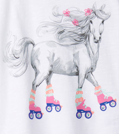 T-shirt à imprimé – Pouliche en patins