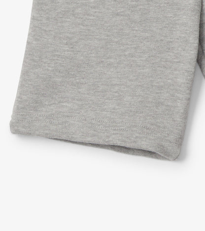 Short en tissu éponge – Gris athlétique