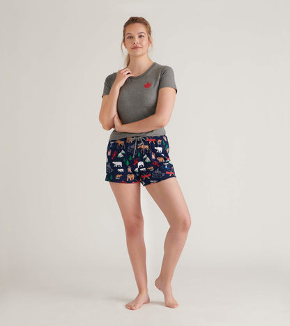 Caleçon de nuit pour femme – Motifs canadiens