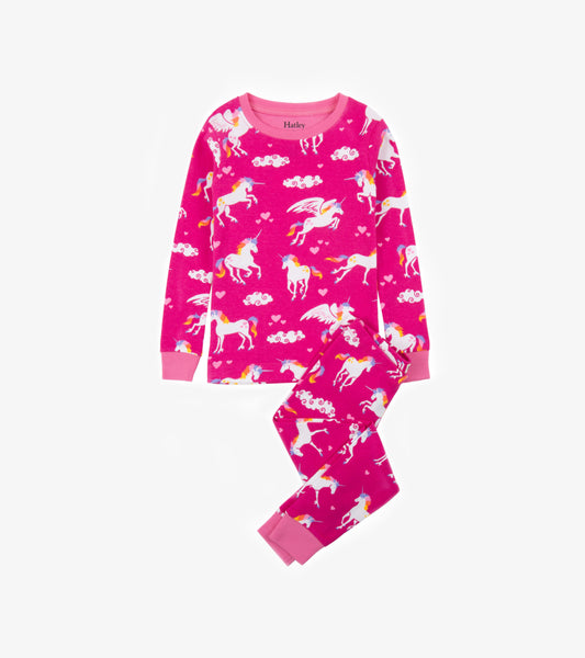 Rainbow Unicorns Pajama Set