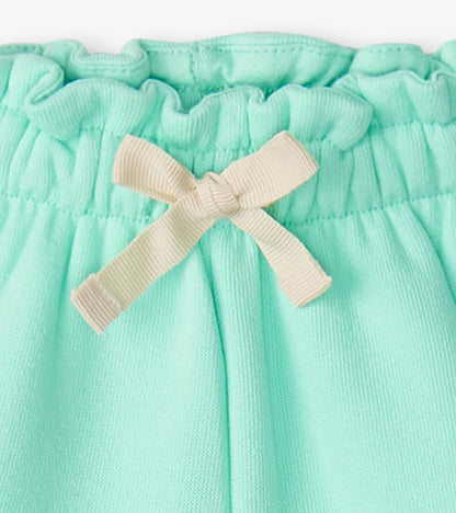 Short à taille froncée pour tout-petit – Vert glacé