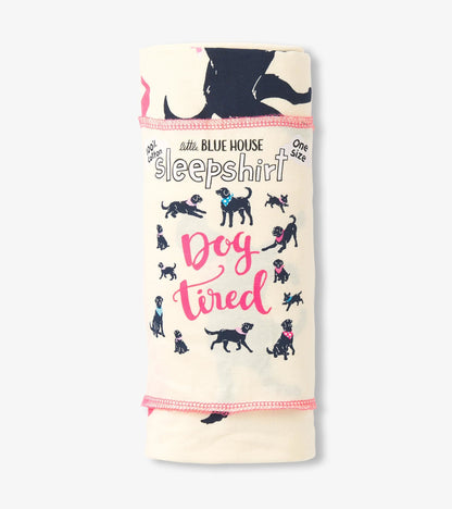Chemise de nuit pour femme – Labradors à bandana « Dog Tired »