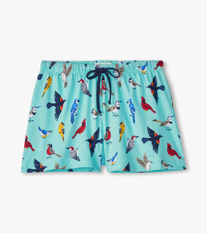 Backyard Birds Women's Cotton Sleep Shorts