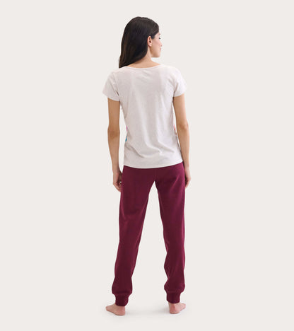 T-shirt en jersey flammé pour femme, collection Heritage – Soleil et arc-en-ciel