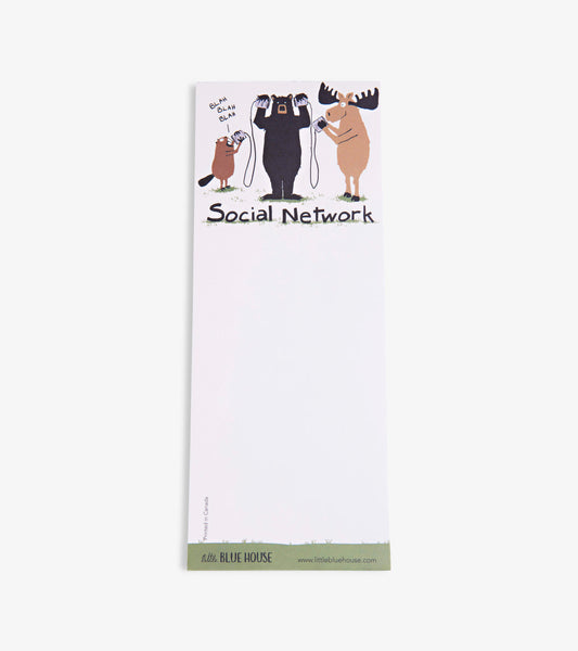 Bloc-notes aimanté – Animaux « Social Network »