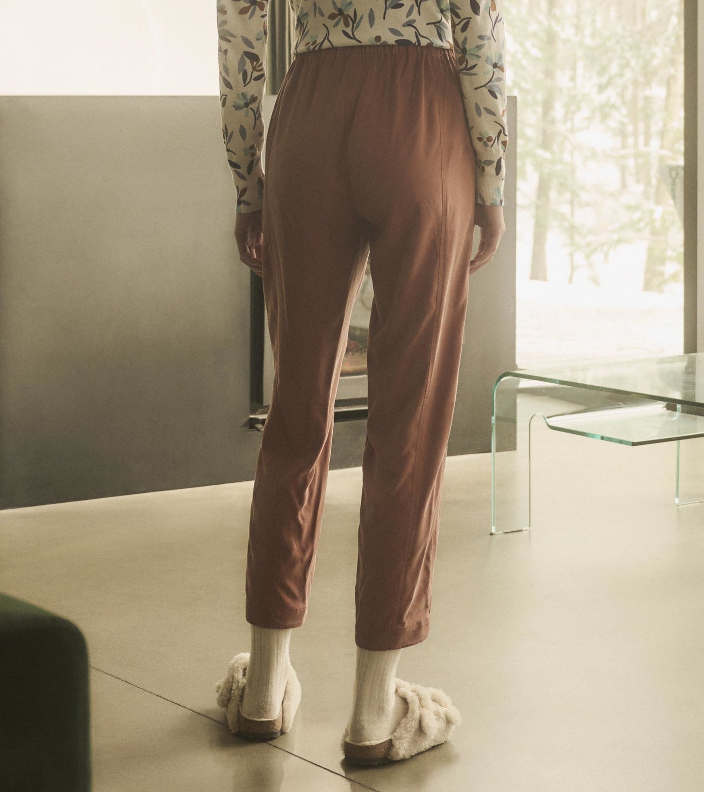 Pantalon à la cheville Jaime – Brun